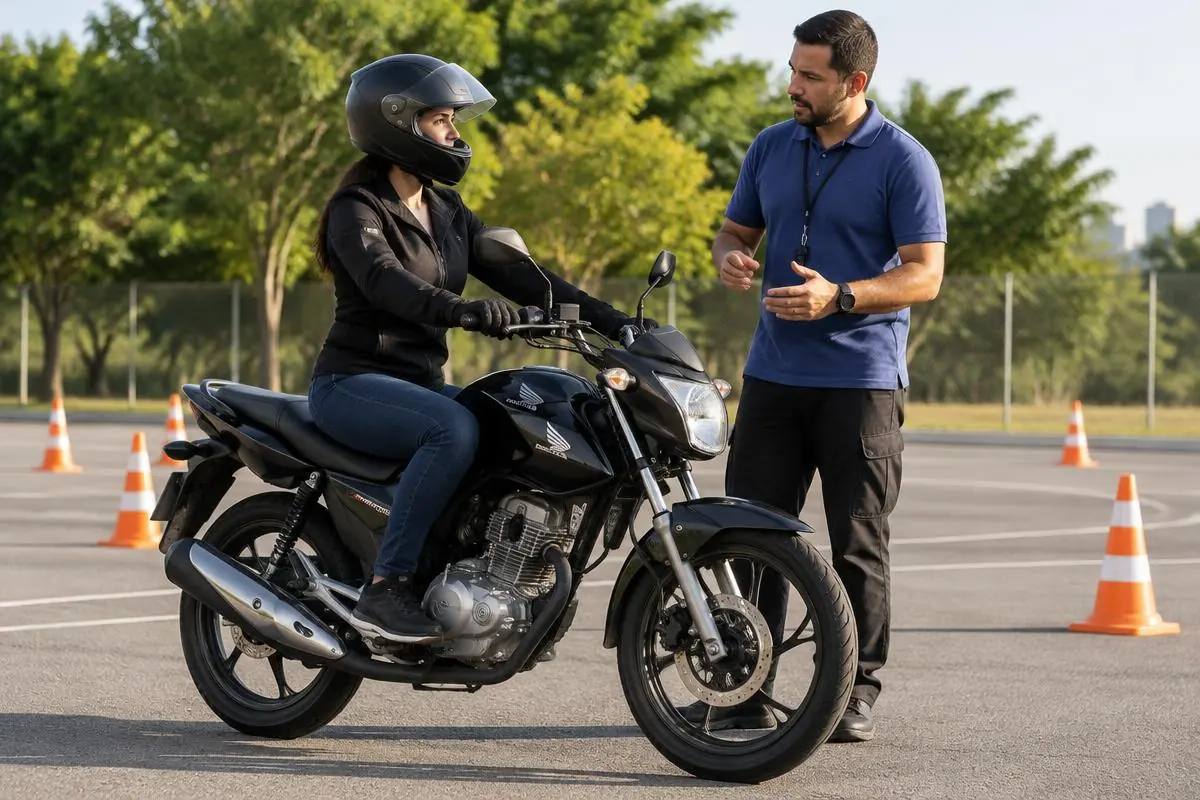 Habilitação de moto — imagem ilustrativa